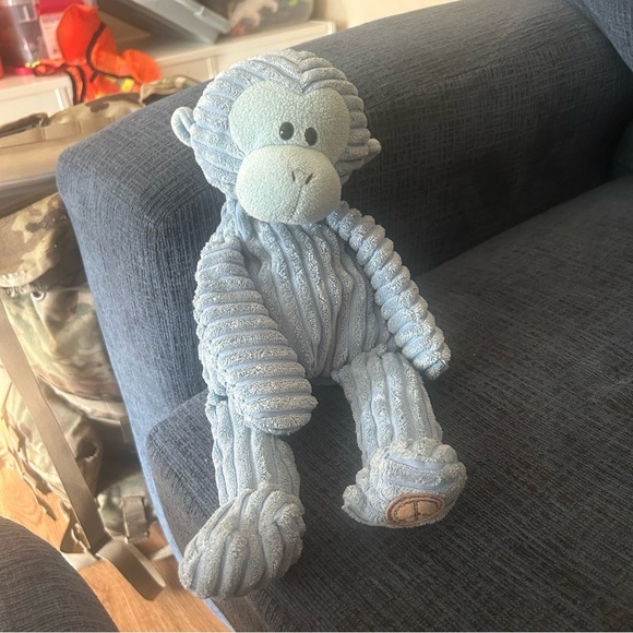 Gund Other - Gund Marbles Blue Monkey Corduroy Plush 15" Peace Love 319558 Peace Sign